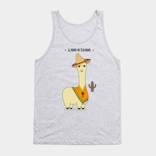 Cute Funny Llama in Tijuana Character Tank Top